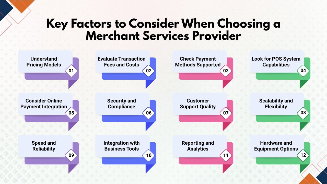 Key Factors to Consider When Choosing a Merchant Services Provider
